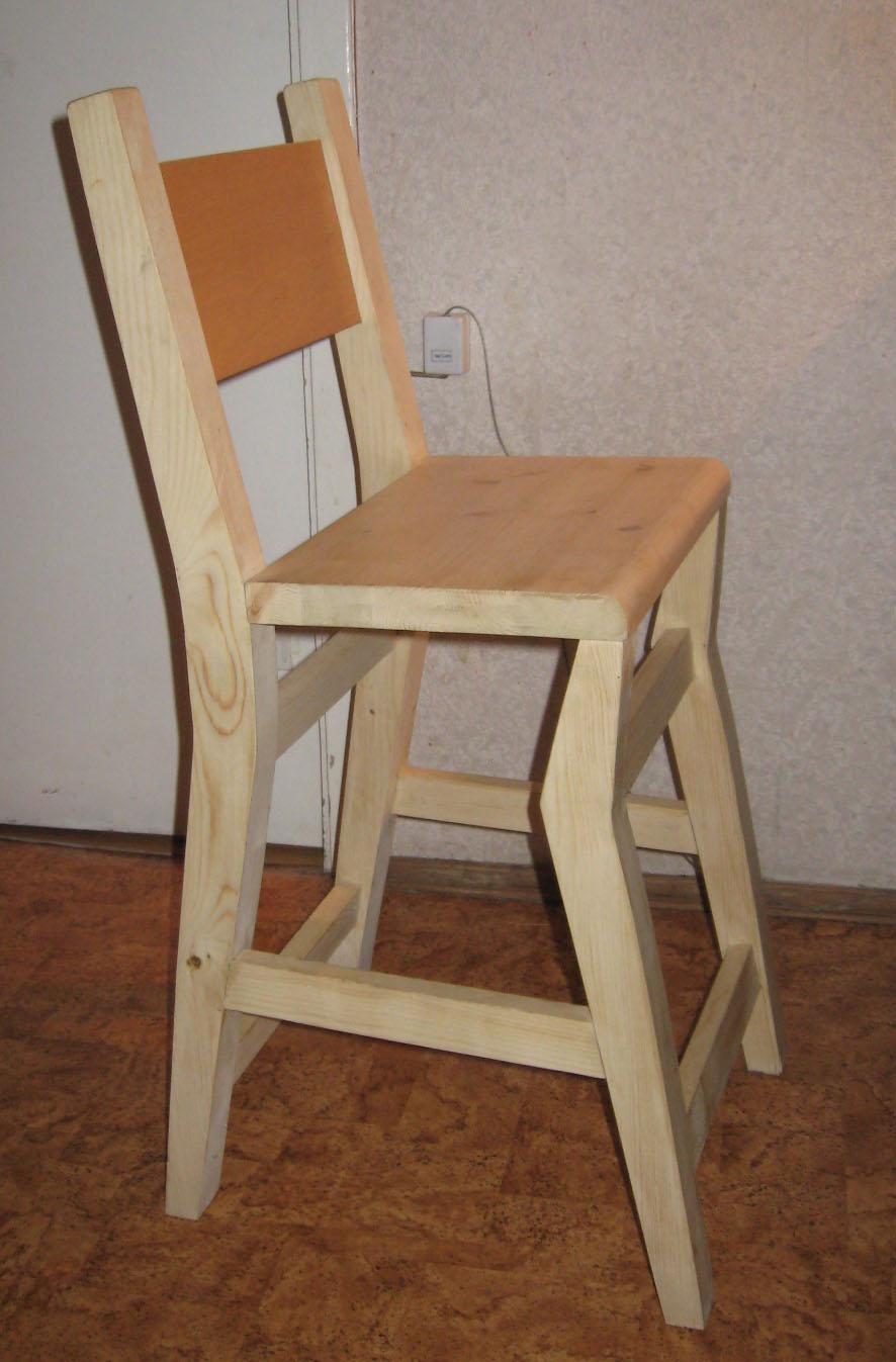 Деревянный детский стул для детей от двух до шести лет